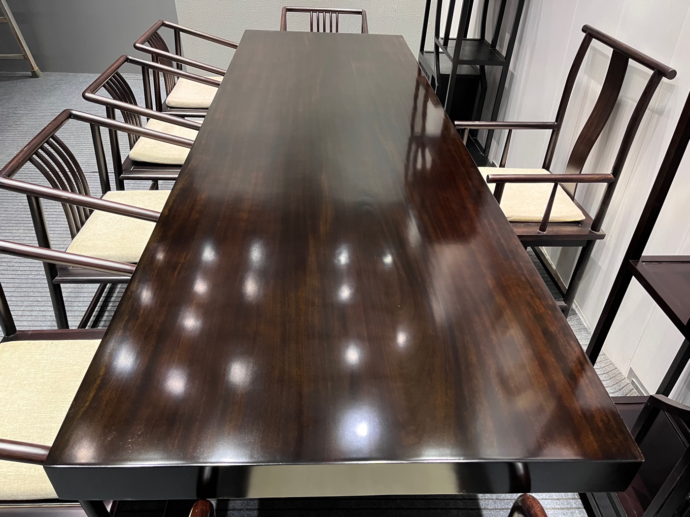 21497513号 黑金檀奥坎实木大板 全方 325*105-小木